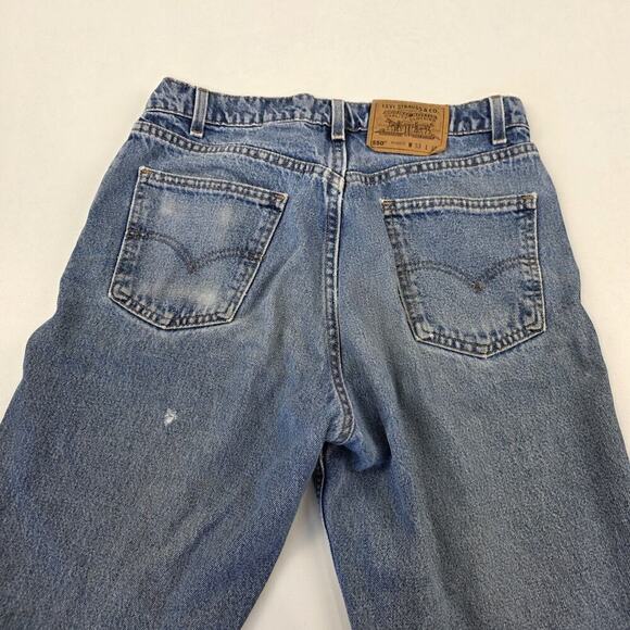Vintage Levi's 550 Jeans Mens 33x32 Fits 32x32 Relaxed Fit Distressed Denim - Picture 8 of 15